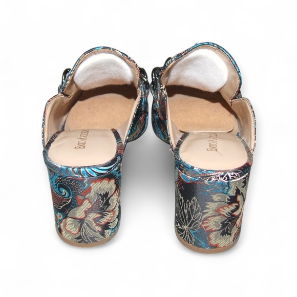 Enzo Angiolini GILIAN Asian Inspired Floral Slide Mule Shoes US 7.5 Women's shoe - Picture 7 of 9
